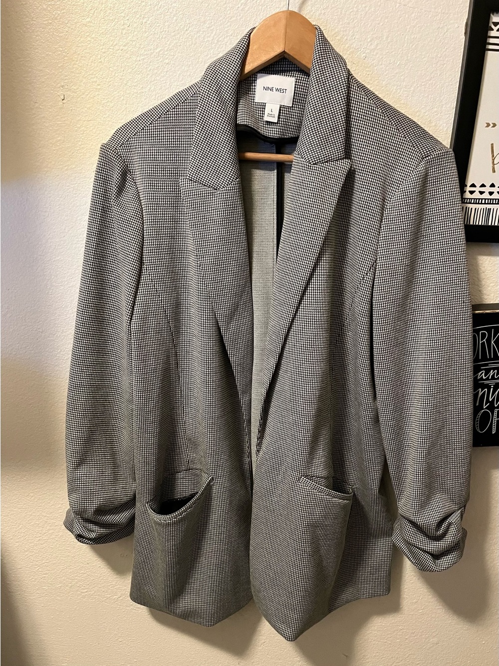 Nine West  Houndstooth Blazer